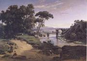 Le pont d'Auguste a Narni (mk11) Jean Baptiste Camille  Corot